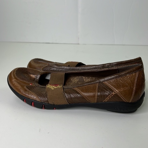 red Mark Ecko shoes brown leather mary jane flats - Picture 4 of 9